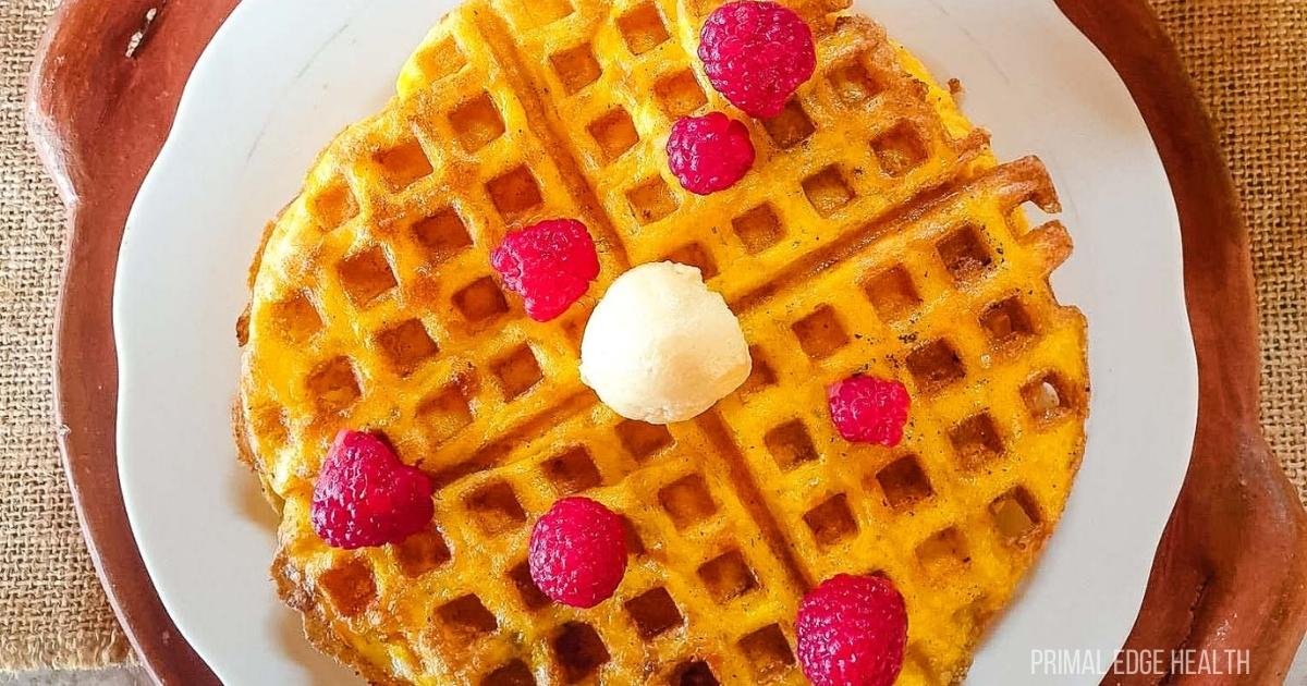 2-Ingredient Keto Waffles (Flourless Waffles)