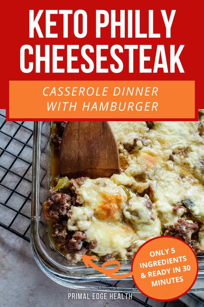 Philly cheesesteak casserole keto