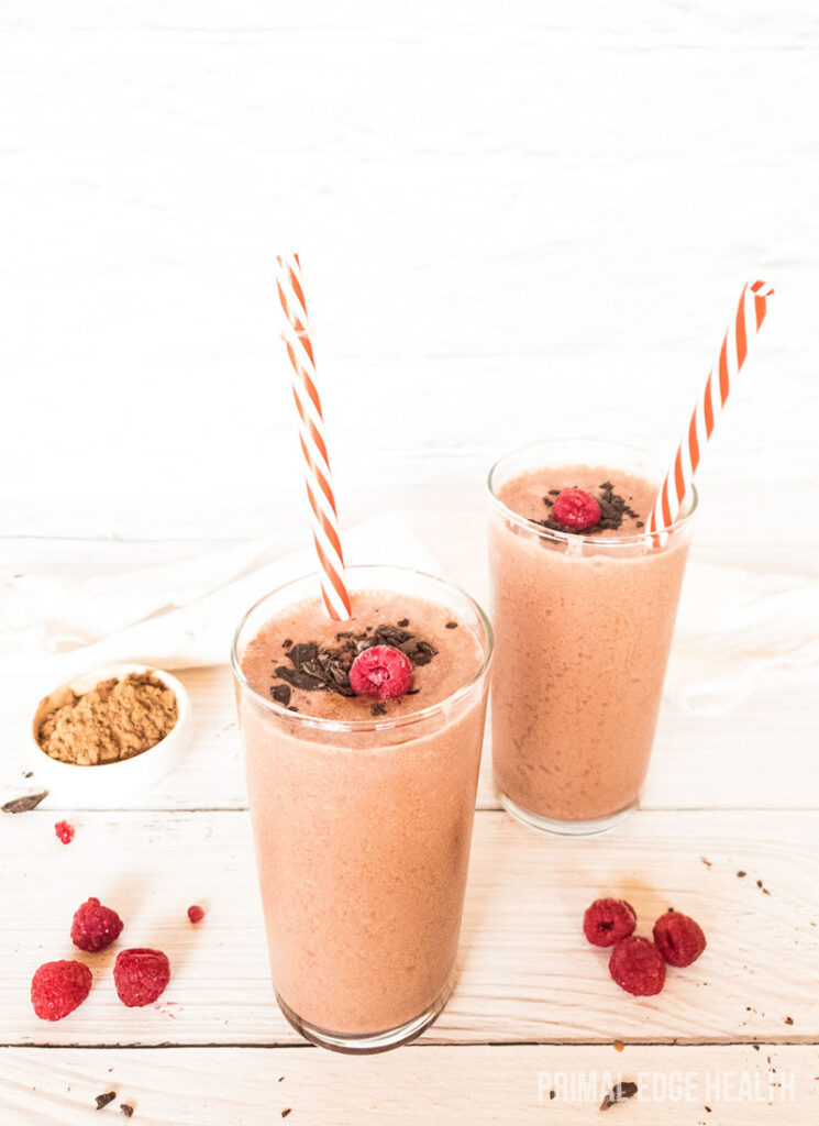 frozen raspberry smoothie