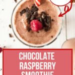 Chocolate Raspberry Smoothie - by Primal Edge Health.