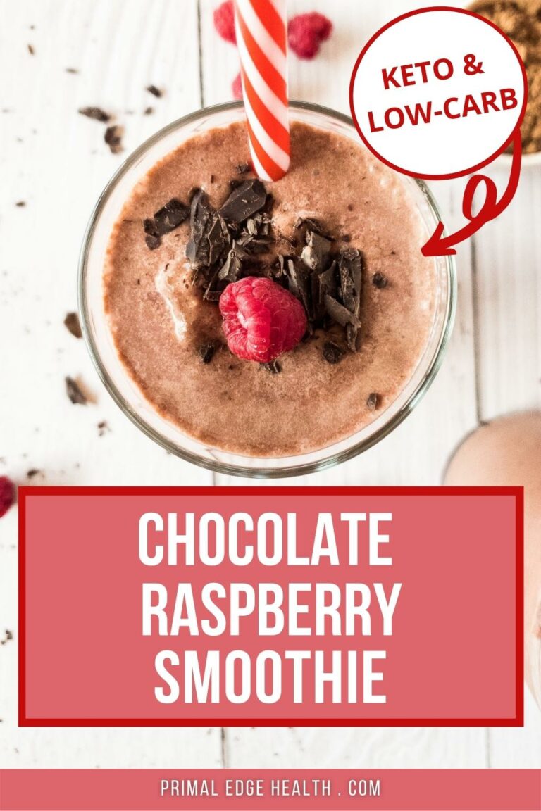 Keto Chocolate Raspberry Smoothie