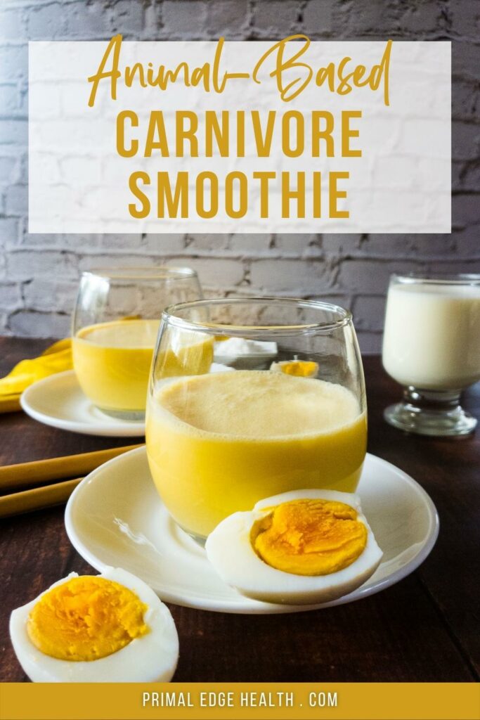 Egg smoothie breakfast