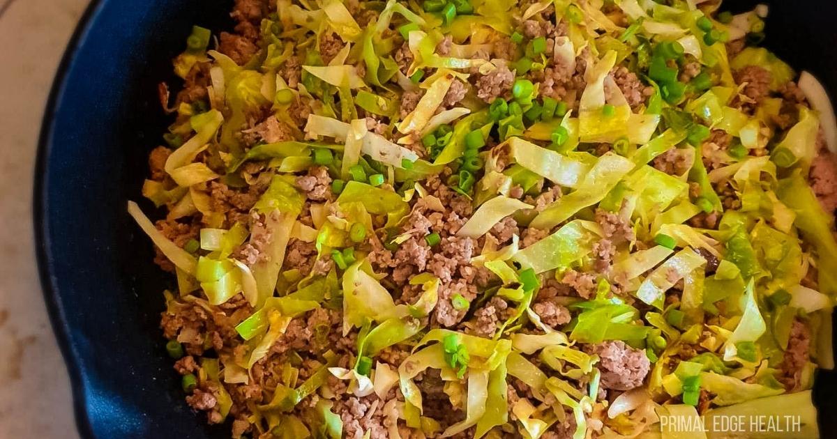 Ground Beef and Cabbage Stir Fry