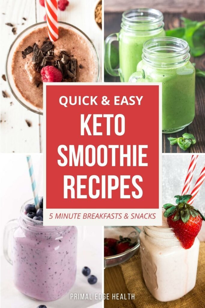 Quick & Easy Keto Smoothie Recipes - 5 Minutes Breakfasts & Snacks.