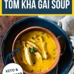 Thai Coconut Chicken Tom Kha Gai Soup - by Primal Edge Health.