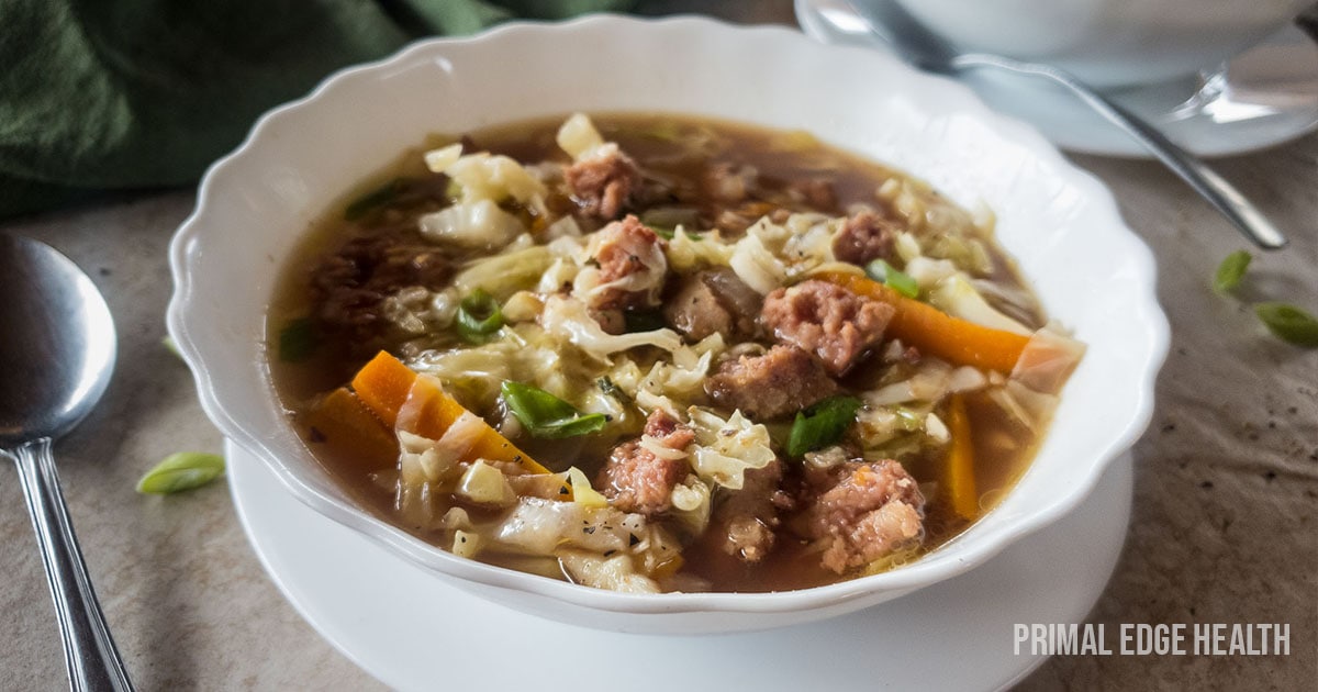 Keto Egg Roll Soup (Paleo, Whole30, AIP)