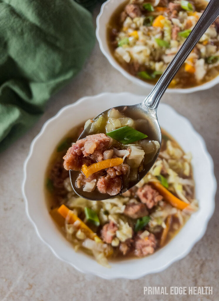 Paleo egg roll soup