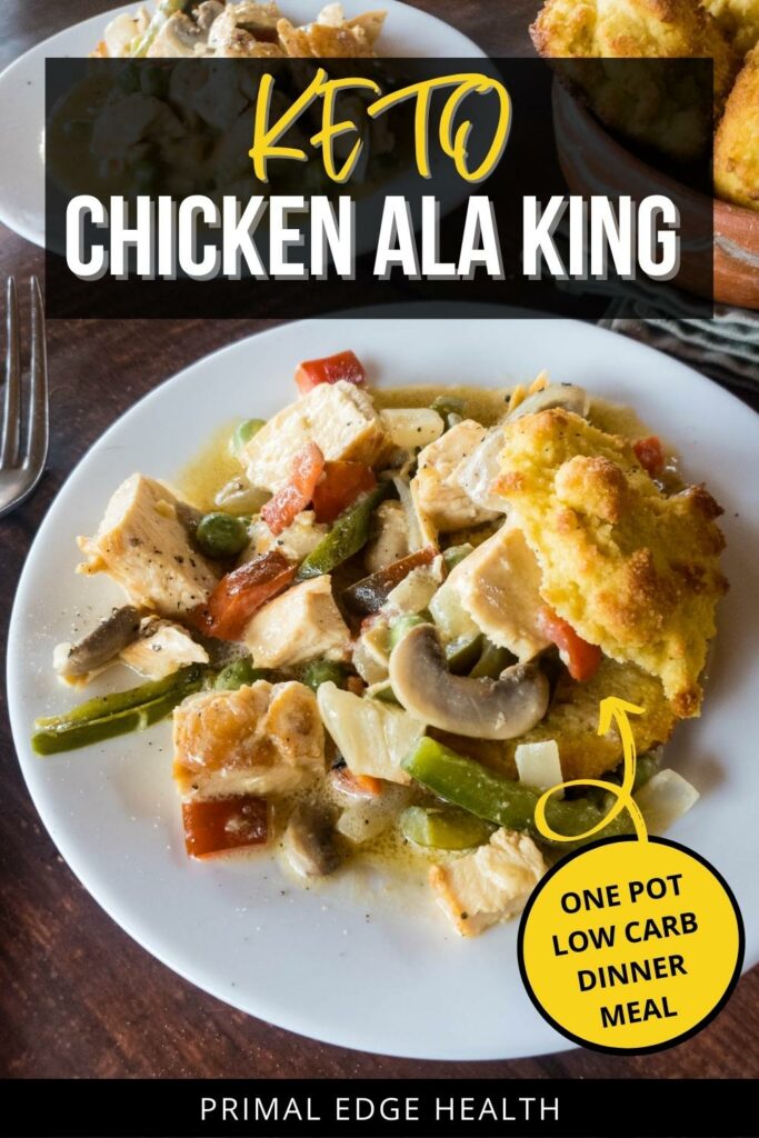 Chicken ala king keto