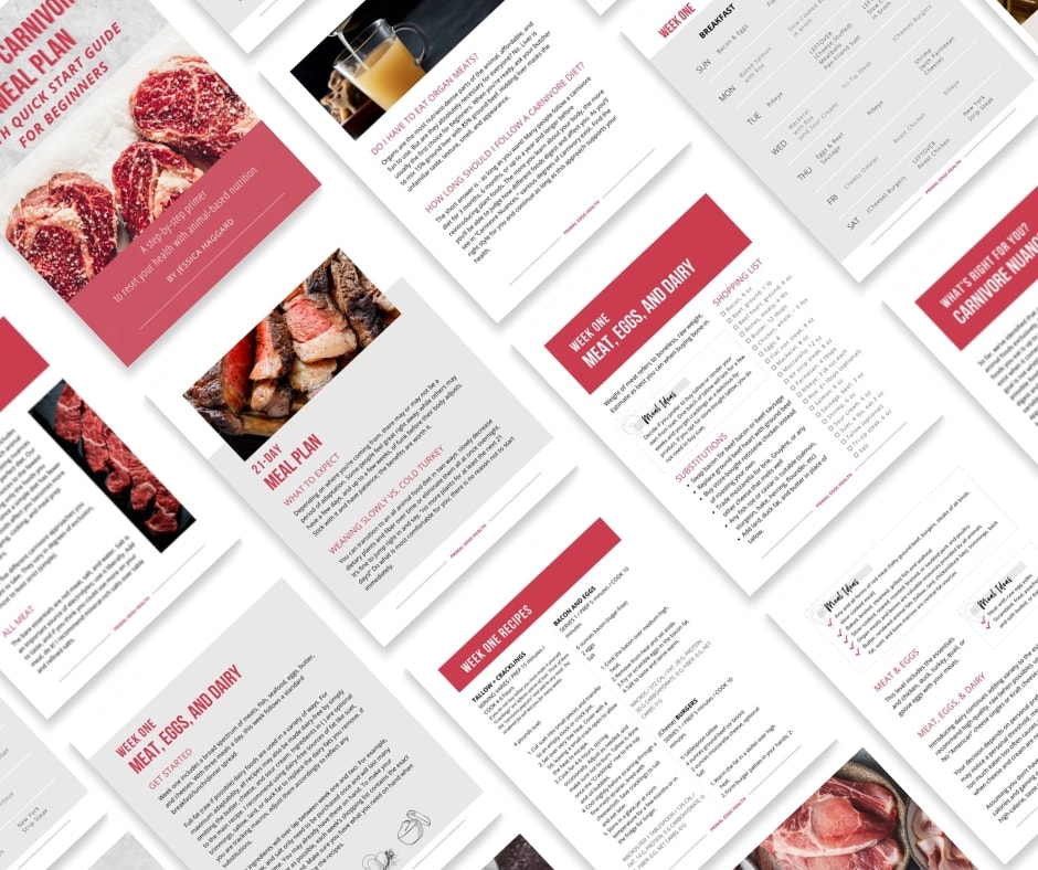 A detailed carnivore meal plan for beginner.