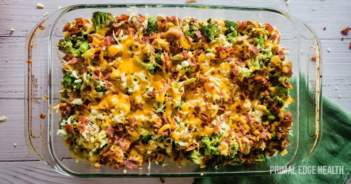 Keto Chicken Bacon Ranch Casserole