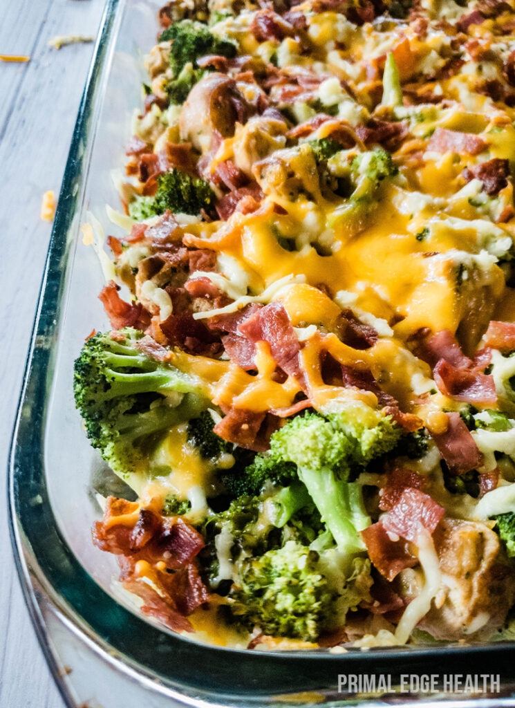 chicken broccoli keto casserole
