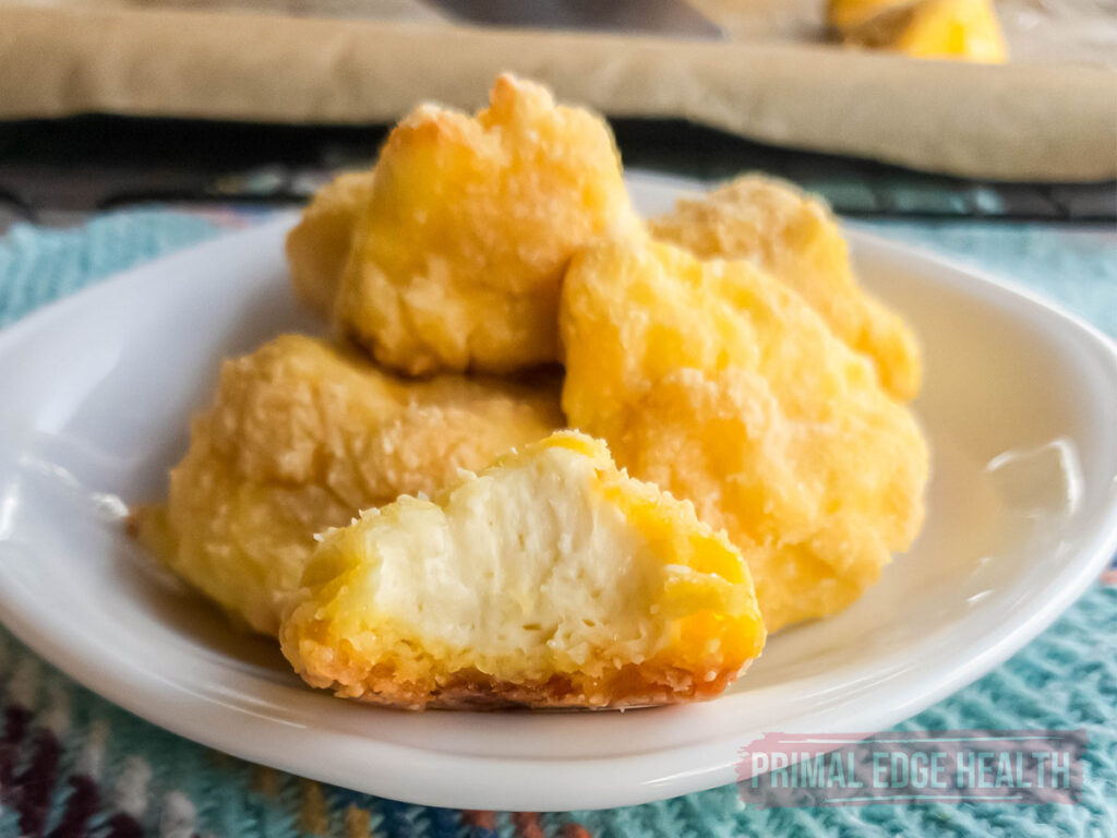 Keto frying cheese