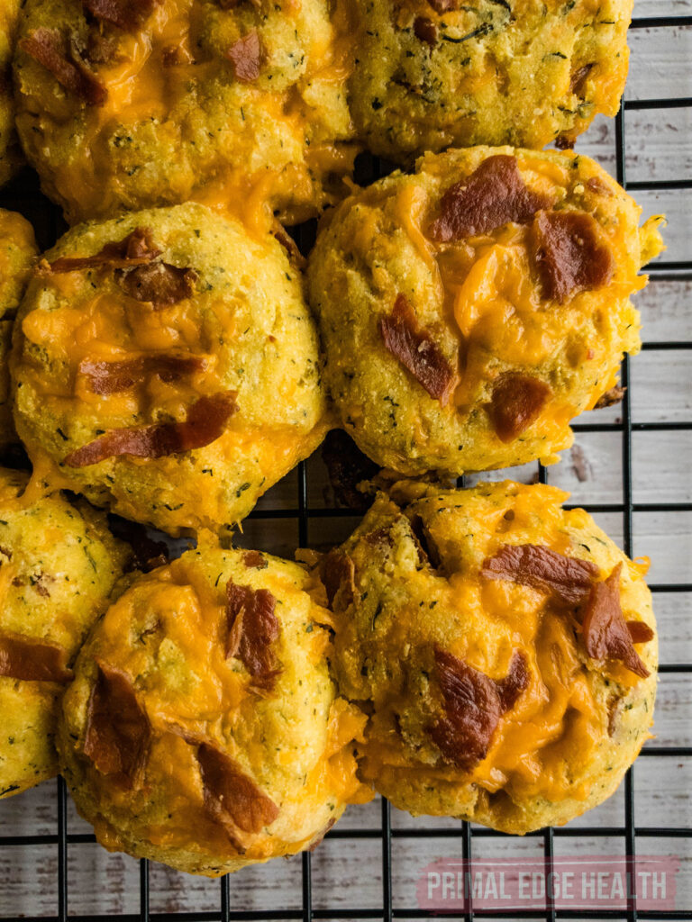 Cheddar keto biscuits