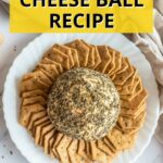 Low-carb keto cheese ball recipe. Nut-free!