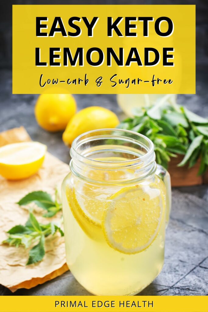 Easy Sugar-Free Keto Lemonade Recipe - 3 Ingredients!