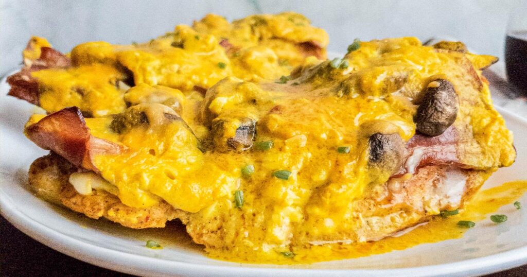 Keto Alice Springs chicken on a plate.