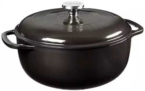 Lodge Enameled Cast Iron Dutch Oven, 6 Quart