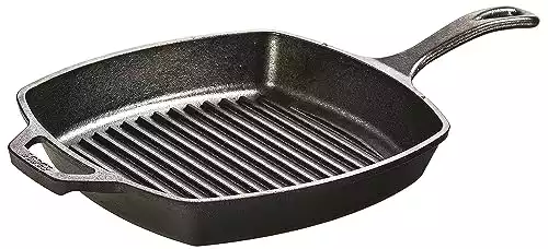 Lodge Cast Iron Square Grill Pan, 10.5-inch