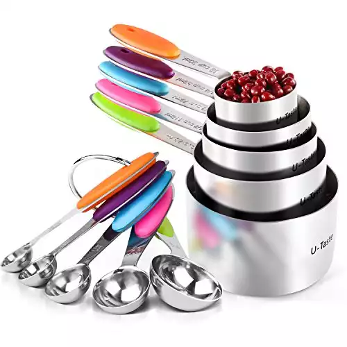 10 Piece Measuring Cups and Spoons Set