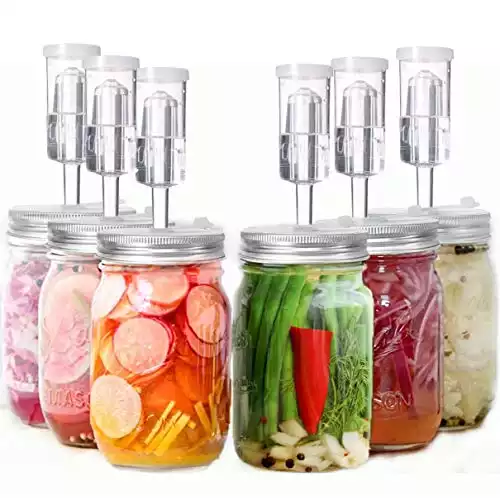 Air Locking Lids for Wide Mouth Mason Jars