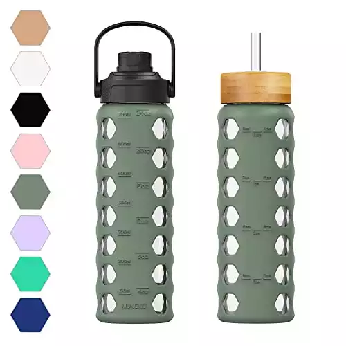 MUKOKO Glass Water Bottle