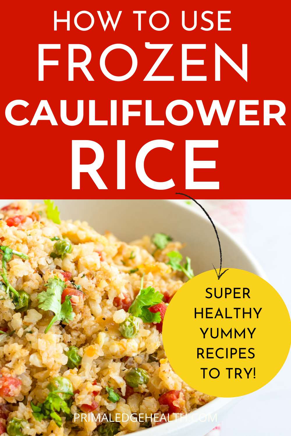 How to use frozen cauliflower rice. Super healthy yummy recipes to try!