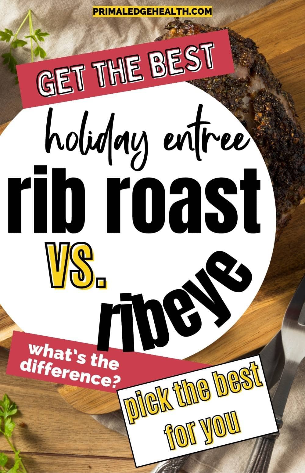 Rib Roast vs Ribeye Which Holiday Entree is the Best?