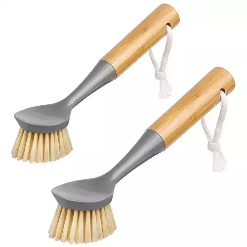 Dish Brush with Bamboo Handle