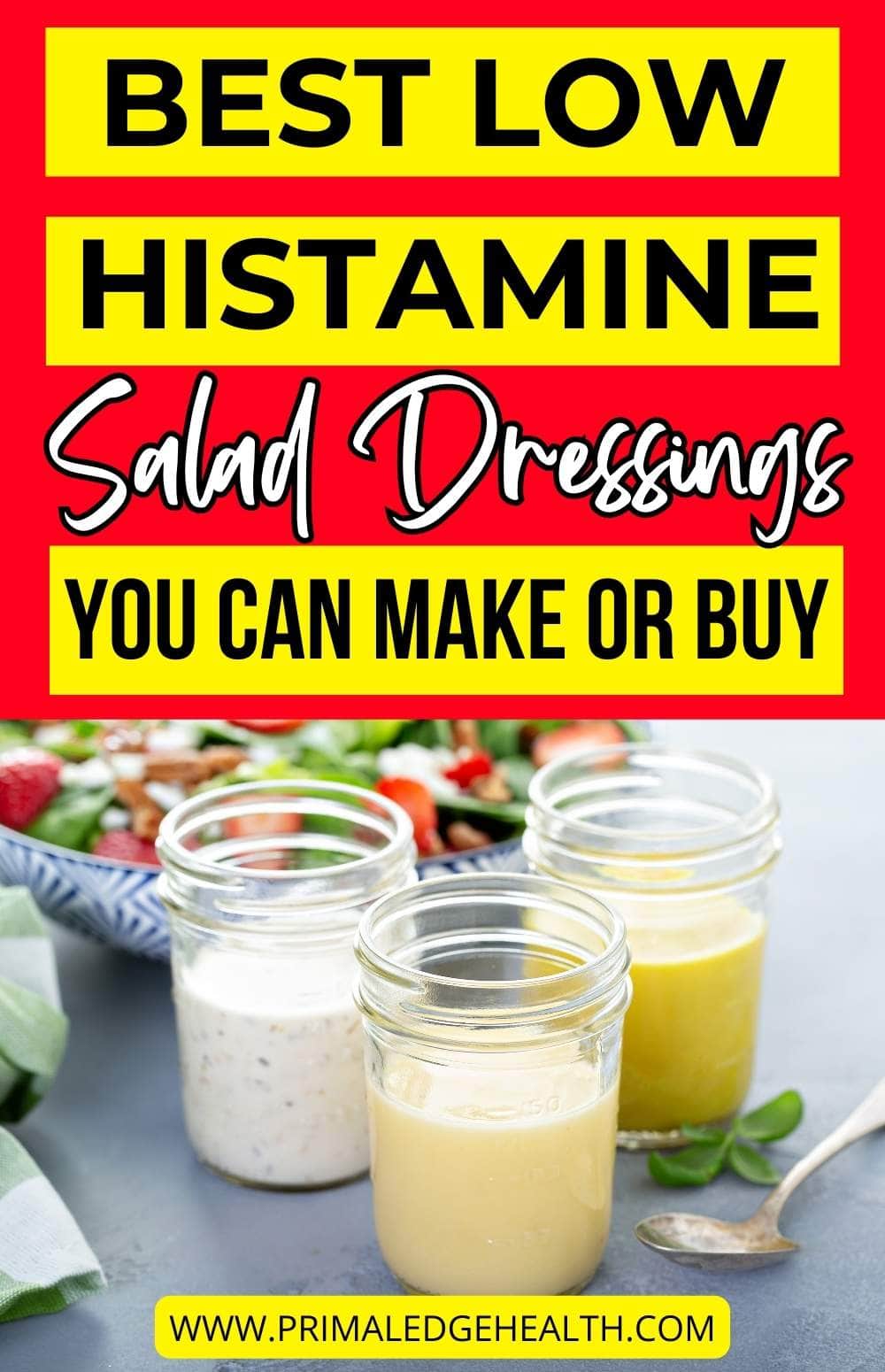 4 Best Low Histamine Salad Dressings for Safer Greens