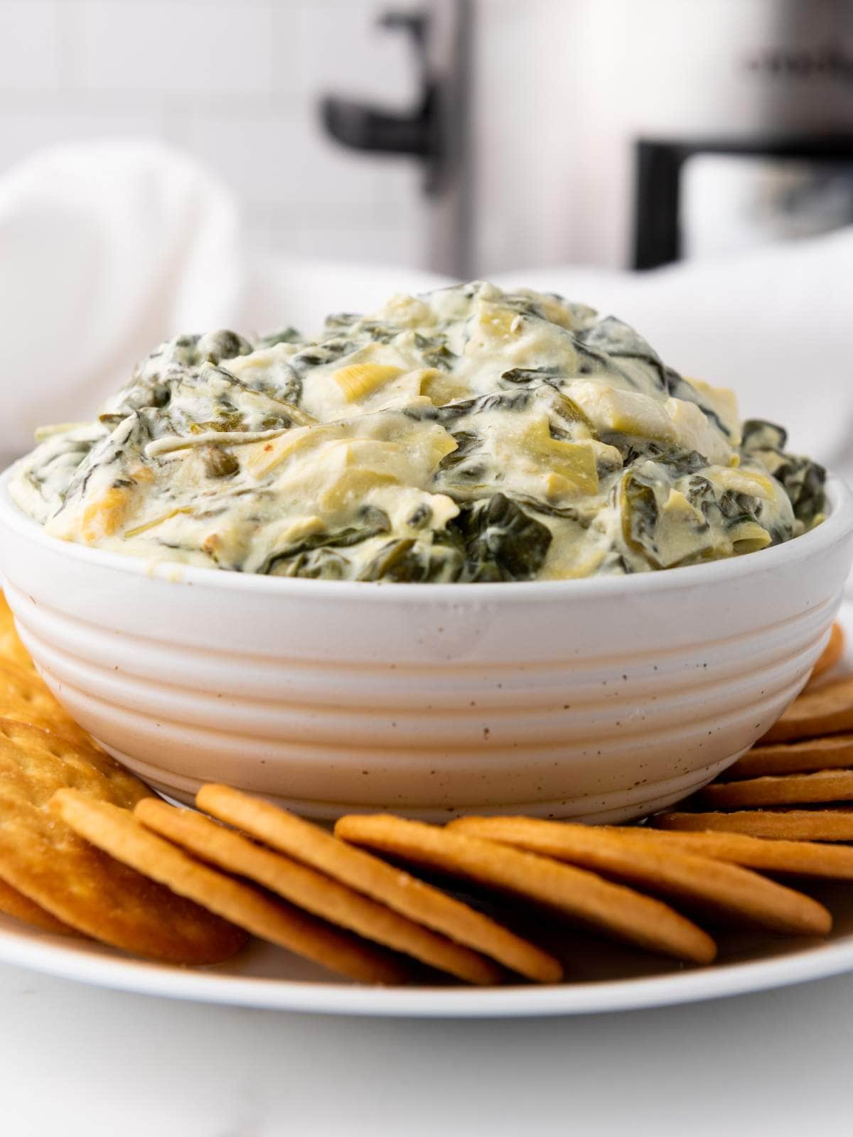 Basic Spinach Artichoke Dip With Fresh Spinach Basic Spinach Artichoke Dip 8106 