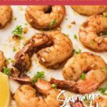 Oven-baked garlic butter shrimp summer favorite by Primal Edge Health.
